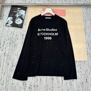 Acne Black Long Sleeve with Silver Accents